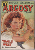Argosy Aug 14 1937 Emmett Watson woman with whip Cvr; Bennett Foster; Hubbard ad