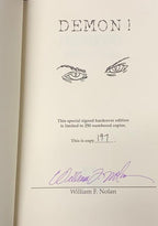 Demon! by William F. Nolan (First Edition) Limited Signed Copy#197