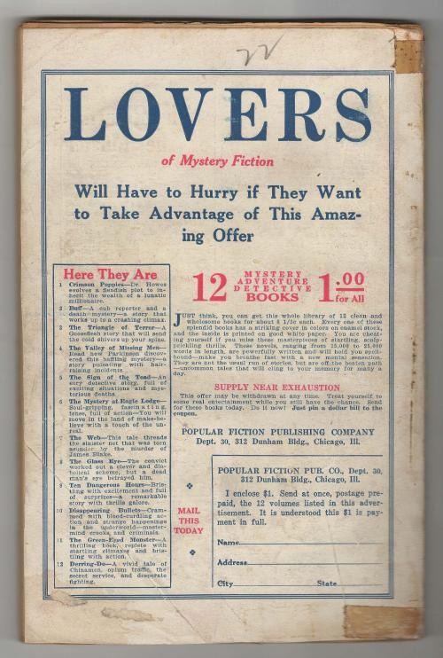 Weird Tales Jun 1927 Cummings; Rousseau; La Spina; Whitehead - Pulp