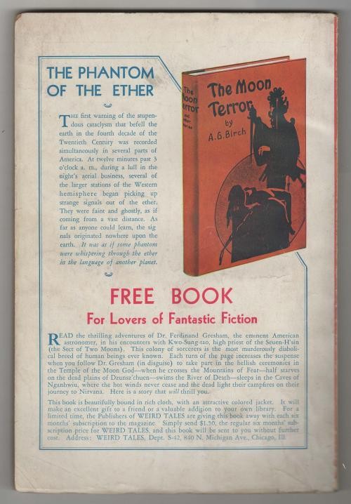 Weird Tales Jan 1934 Brundage bondage Cvr; RE Howard - Conan; Quinn; CA Smith