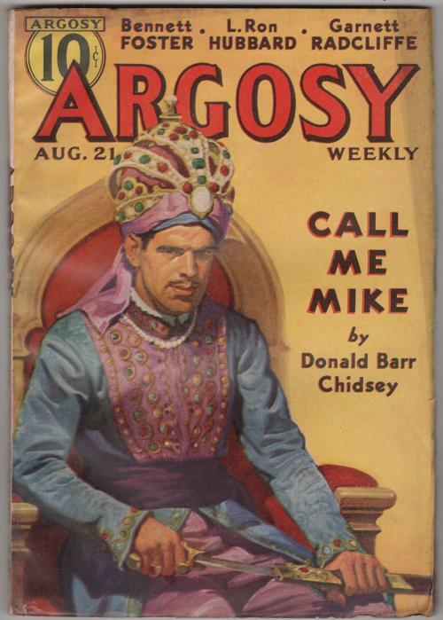 Argosy Aug 21 1937 L. Ron Hubbard; Donald Barr Chidsey