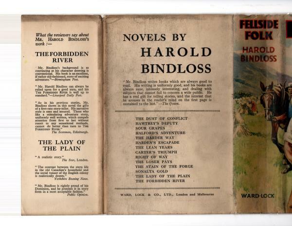 Fellside Folk by Harold Bindloss (First Edition) File Copy