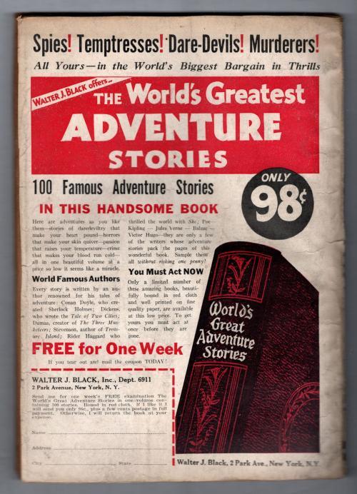 Detective Fiction Weekly Nov 28 1936 Piles Cvr; Stookie Allen; MacIssac