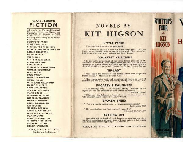Whittup's Four by Kit Higson (First Edition) Ward File Copy