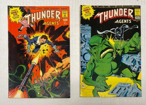 Lot of 14 Thunder Agents Raw Comics Tower Action Series
