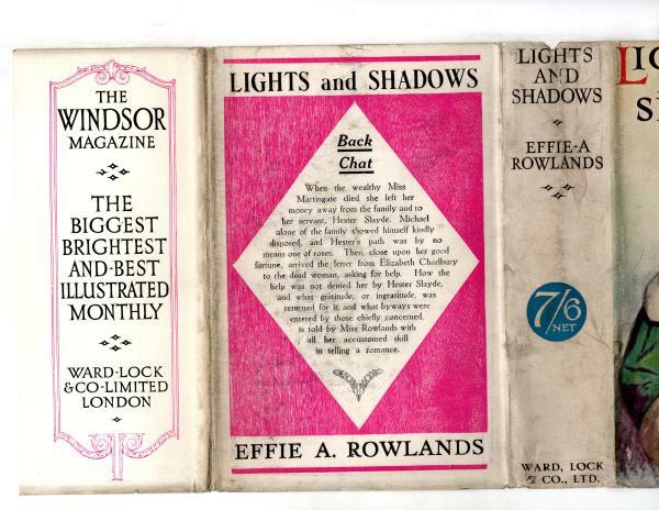 Lights and Shadows by Effie Adelaide Rowlands (First Edition) Ward File Copy
