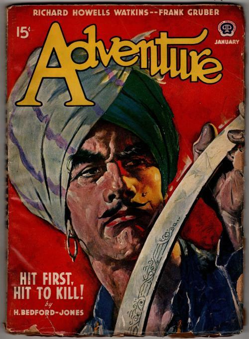 Adventure Jan 1941 William F. Soare Cvr; Frank Gruber; H. Bedford-Jones