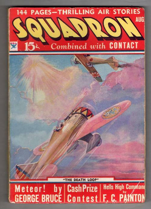 Squadron Aug 1934 George Bruce, F.C. Painton, Leo Morey Cvr - Uncommon