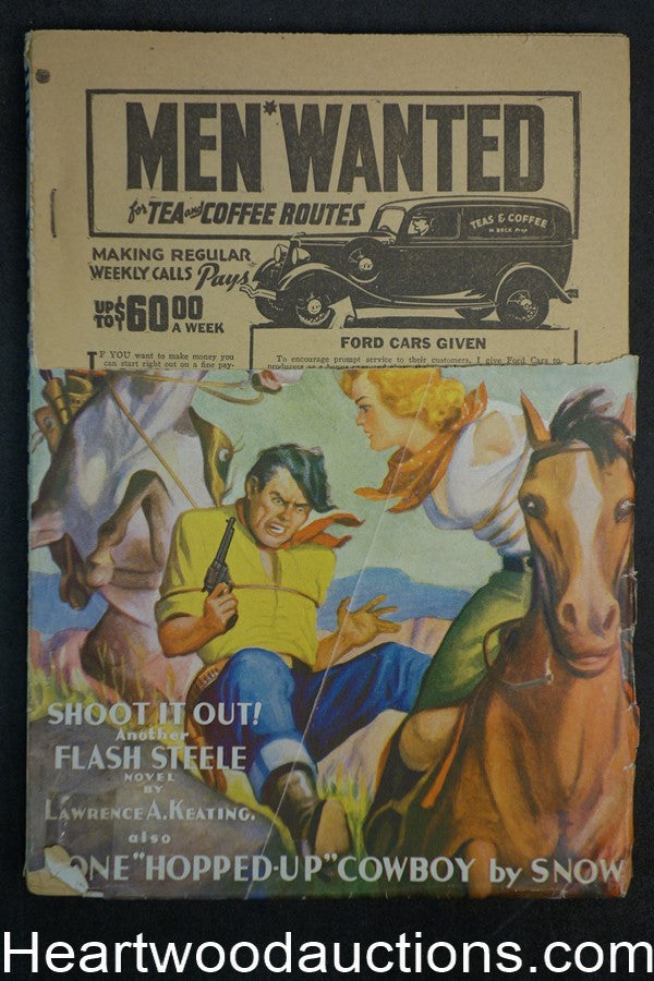 Wild West Stories Jul 1936 "One Hopped-Up Cowboy" (featuring "The Marajuana Kid"