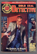 Gold Seal Detective March 1936 De Soto Gun Fight Cvr, Clark Aiken - Pulp