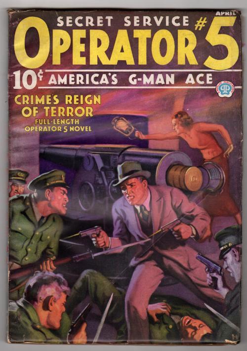 Operator #5 Apr 1936 Oriental Menace Cover by Howitt