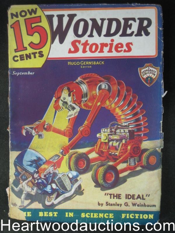 Wonder Stories Sep 1935 Robot Monster cover