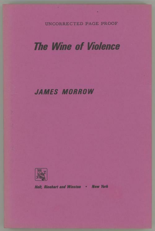The Wine of Violence (Uncorrected proof)