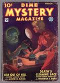 Dime Mystery Mar 1934 Baumhofer Bizarre hypo Cvr, Davis - Pulp