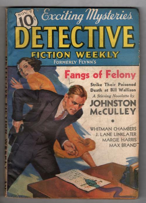 Detective Fiction Weekly Nov 7 1936 Max Brand; Johnston McCulley