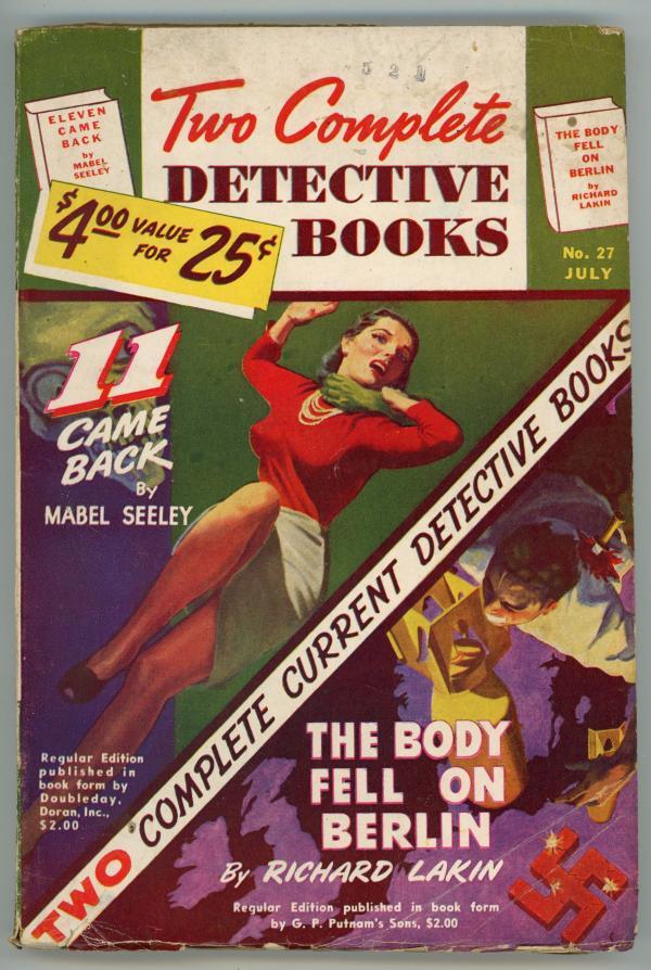 Two Complete Detective Books Jul 1944 Pulp