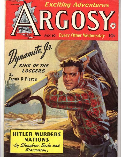 Argosy Jan 10 1942 H.J. Ward cover, George Harmon Coxe