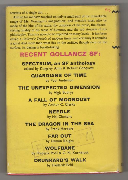 The Sirens of Titan by Kurt Vonnegut, Jr. (1st UK Edition) Gollancz SF File Copy