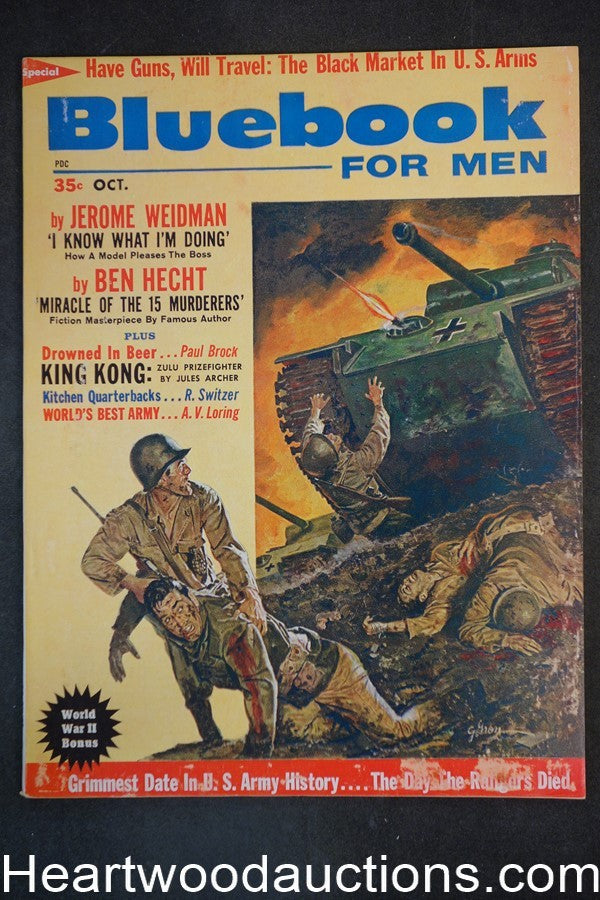 Blue Book Oct 1961 George Gross Cover, Basil Gogos, Boxing - High Grade- NAPA