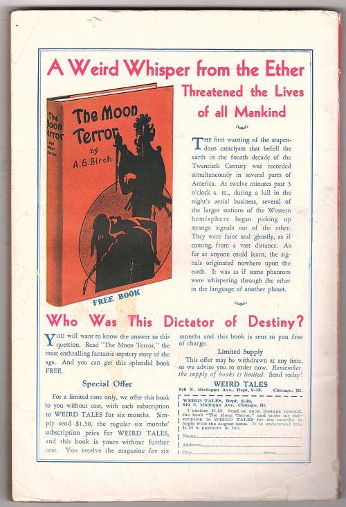 Weird Tales July 1932 C. C. Senf Cvr; Robert E. Howard; Wandrei - Pulp