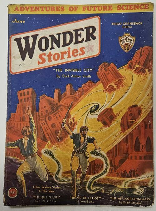 Wonder Stories Jun 1932 Frank Paul SciFi Cvr; Clark Ashton Smith