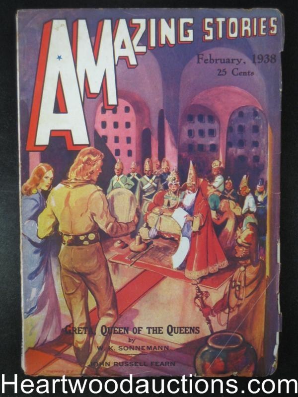 "Amazing Stories" February 1938 J. R. Fearn, Coblentz - High Grade