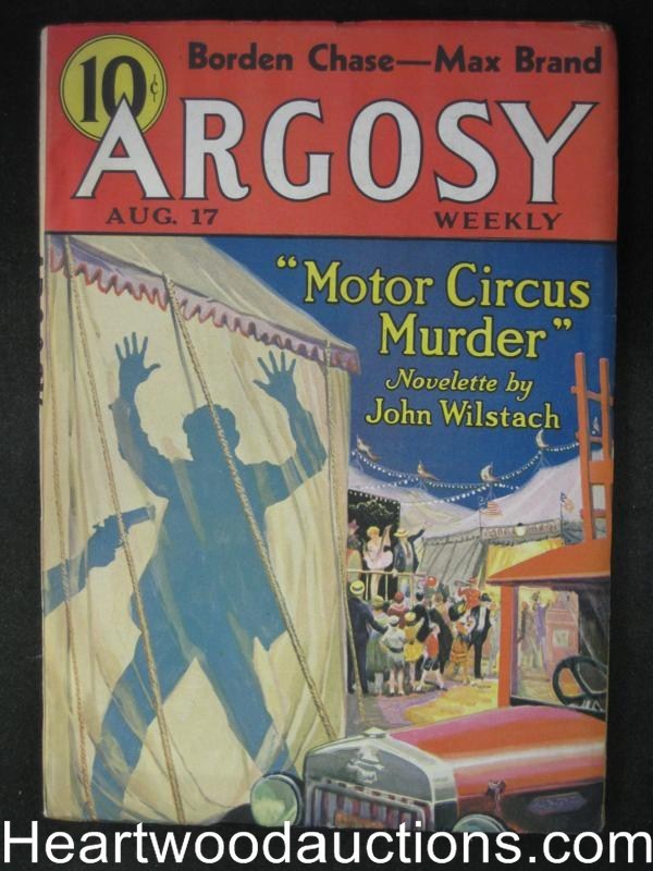 Argosy Aug 17, 1935 Max Brand H.B  Jones - Ultra High Grade