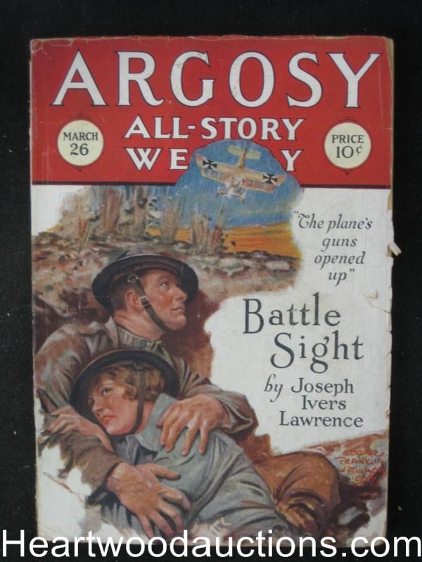 Argosy Mar 26, 1927 Neat WWI Cover