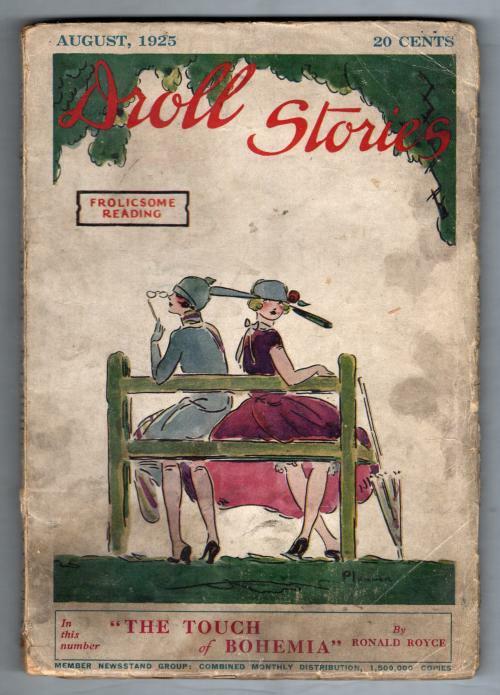 Droll Stories Aug 1925 Pulp "The Touch of Bohemia" Ronald Royce