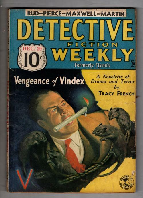 Detective Fiction Weekly Dec 29 1934 Male Bondage Cvr; Vengeance of Vindex