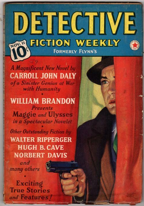 Detective Fiction Weekly Nov 11, 1939 Carroll John Daly Cvr Story