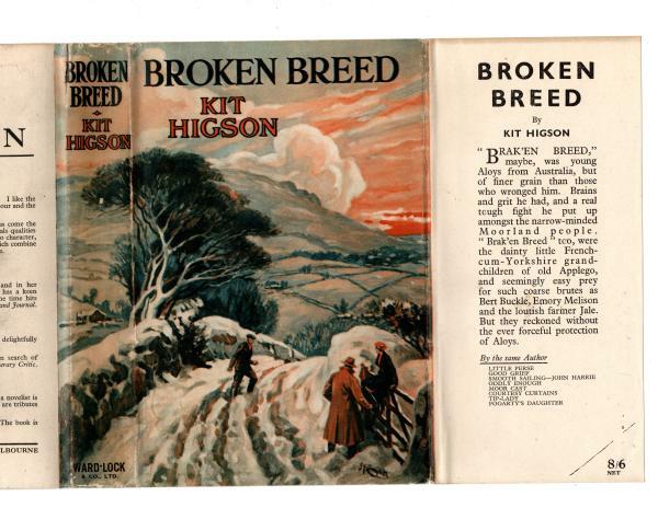 Broken Breed by Kit Higson (First Edition) Ward File Copy