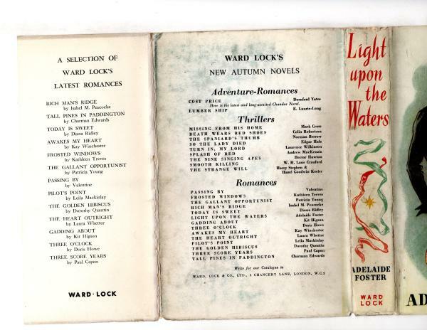 Light Upon the Waters by Adelaide Foster (First Edition) File Copy