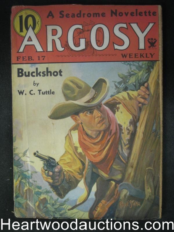 Argosy Feb 17, 1934 Max Brand, WC TuttleIrish O'Shea Cvr