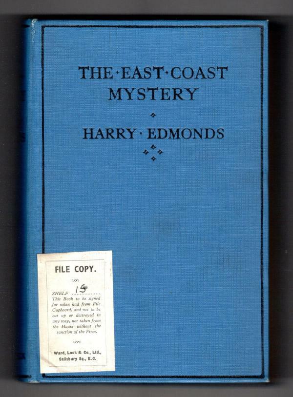 The East Coast Mystery by Harry Edmonds (First Edition) File Copy
