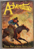Adventure Feb 1 1928 Pulp W.M. Raine