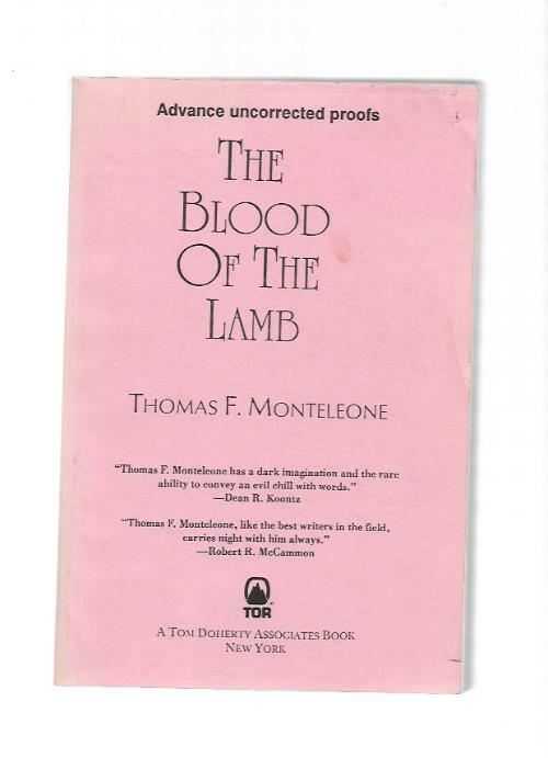 The Blood of the Lamb by Thomas F. Monteleone (First Edition)