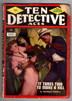 Ten Detective Aces Sep 1947 Rozen Cvr; Ray Cummings