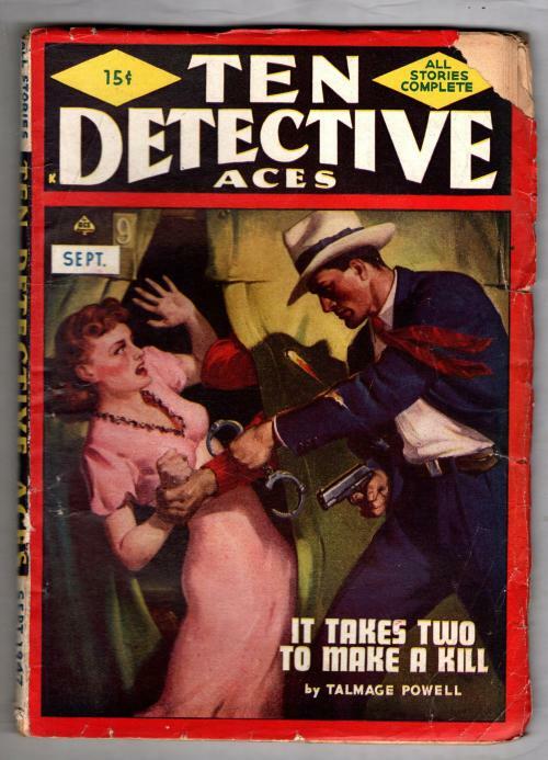 Ten Detective Aces Sep 1947 Rozen Cvr; Ray Cummings