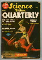 Science Fiction Quarterly Aug 1951  Arhtur Clarke, Finlay Art
