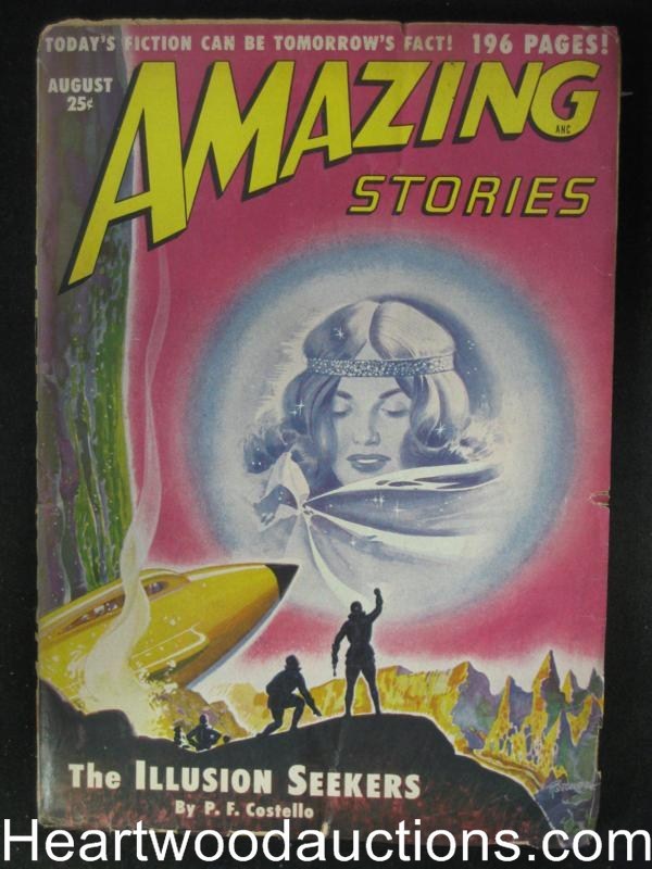 "Amazing Stories" Aug 1950 Fredric Brown