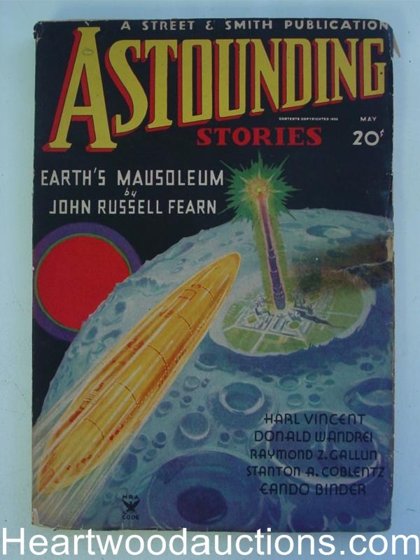 "Astounding Stories" May 1935 Eando Binder, Donald Wandrei, John W. Campbell