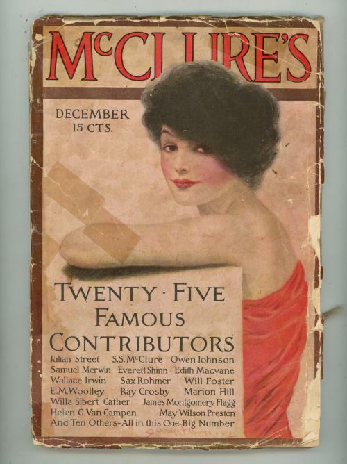McClure's Dec 1913 Sax Rohmer, Clarence F. Underwood Cvr
