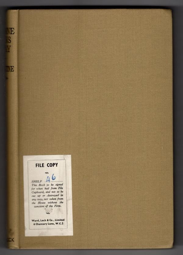 Yvonne Runs Away by Valentine (First Edition) Ward Lock File Copy