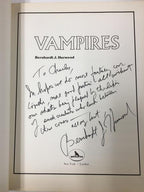 Vampires by Bernhardt J. Hurwood Signed first ed. Signed