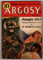 Argosy Mar 10, 1934 Jungle Girl Cvr. H. Bedford Jones