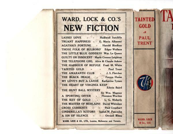 Tainted Gold by Paul Trent (First Edition) Hubin Listed, Ward File Copy