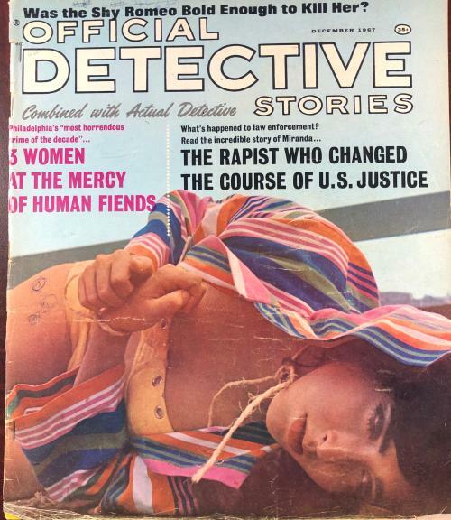 Official Detective Stories" Dec 1967 Wild Cover