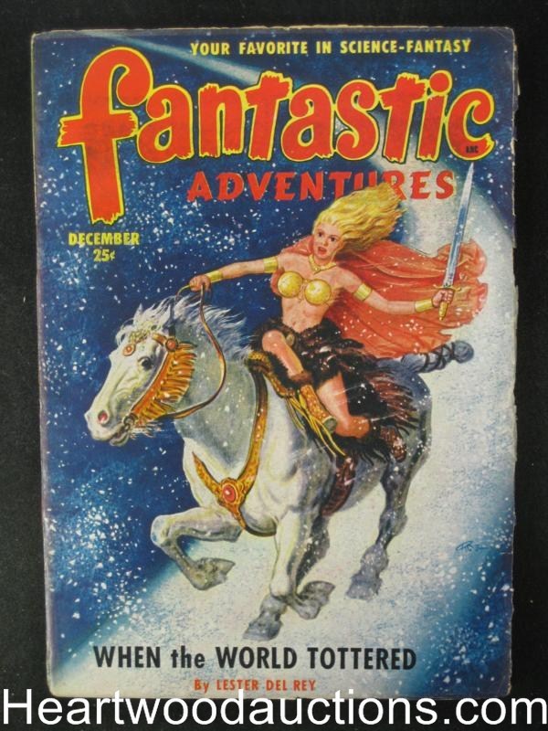 Fantastic Adventures December  1950 Lester Del Rey, J.Allen St. John