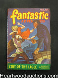 Fantastic Adventures Jul 1946 Wild Cvr: Birdman Throwing Woman. Bloch, St. John,